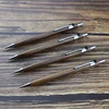 Wooden Mechanical Pencil 0.5mm Automatic Pen For Office School Nature Walnut Wood Drawing Writing Traditional Chinese Stationery 1