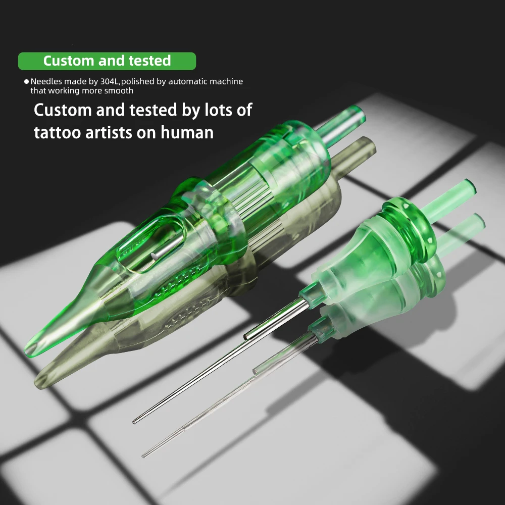 Tattoo Needles T-REX Tattoo Cartridge Needles 20pcs 14RL 3RL 13RM 5RM Disposable Sterilized Safety Tattoo Needle Cartridge Machines Grips