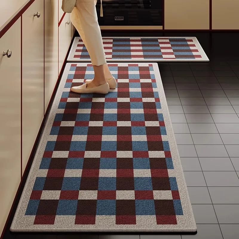 Modern Minimalist Kitchen Floor Mat Creative Art Geometric Pattern Bedroom Bedside Carpets Large Area Fashion Long Rugs Alfombra