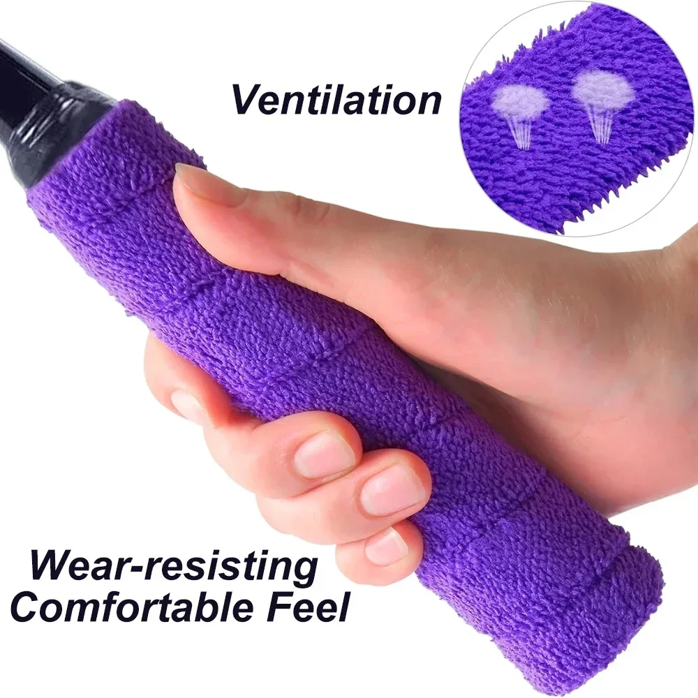 10M Tennis Racket Grip Tape Badminton Racket Thickened Towel Grips Super Absorbent Anti-slip Cotton Towel Overgrips Tape racket grips racket tape badminton overgrip sweatband grip tape