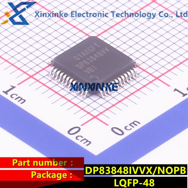 

DP83848IVVX/NOPB DP83848 LQFP-48 Ethernet ICs SGL Port 10/100 Mb/s Transceiver Brand New Original