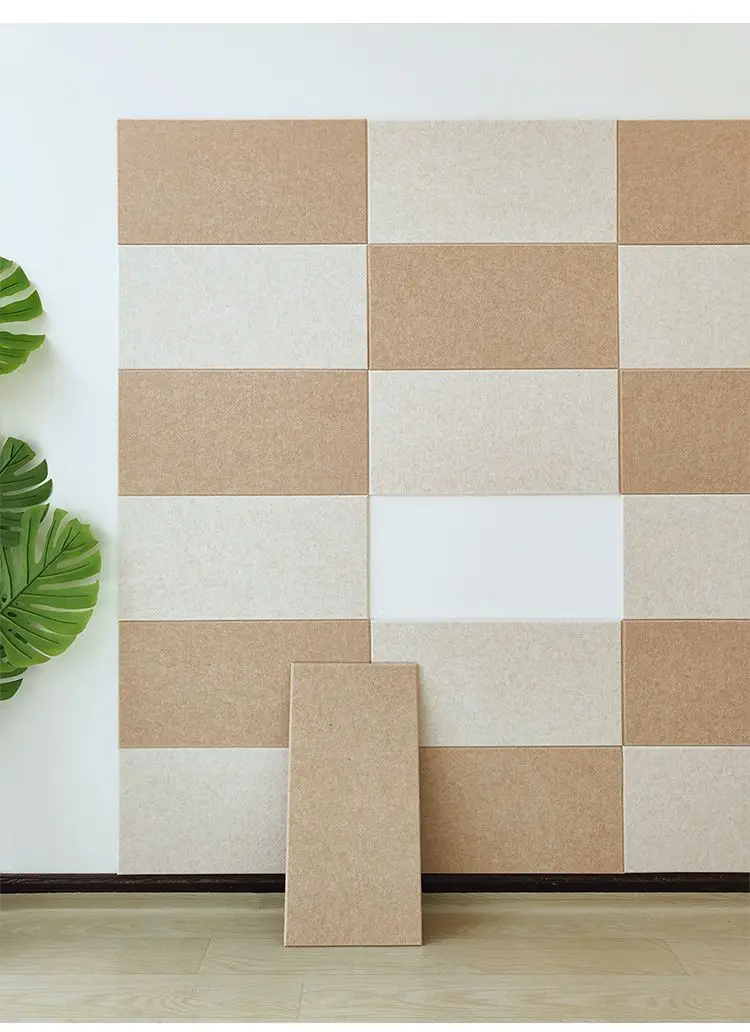 Kollision prävention Filz Wanda uf kleber dekorative Kork platte Foto Hintergrund Dekor Tapete Anzeige DIY kleine Quadrate dick – Detail 1
