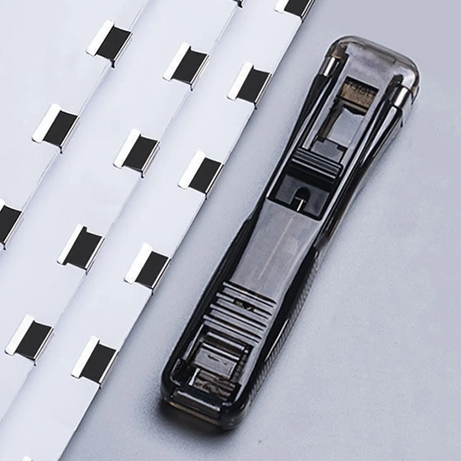 바인더 클립 스테이플러 휴대용 문서 바인딩 클램프 디스펜서 가정 학교 교실 데스크탑 용지용 바인더 클립 디스펜서