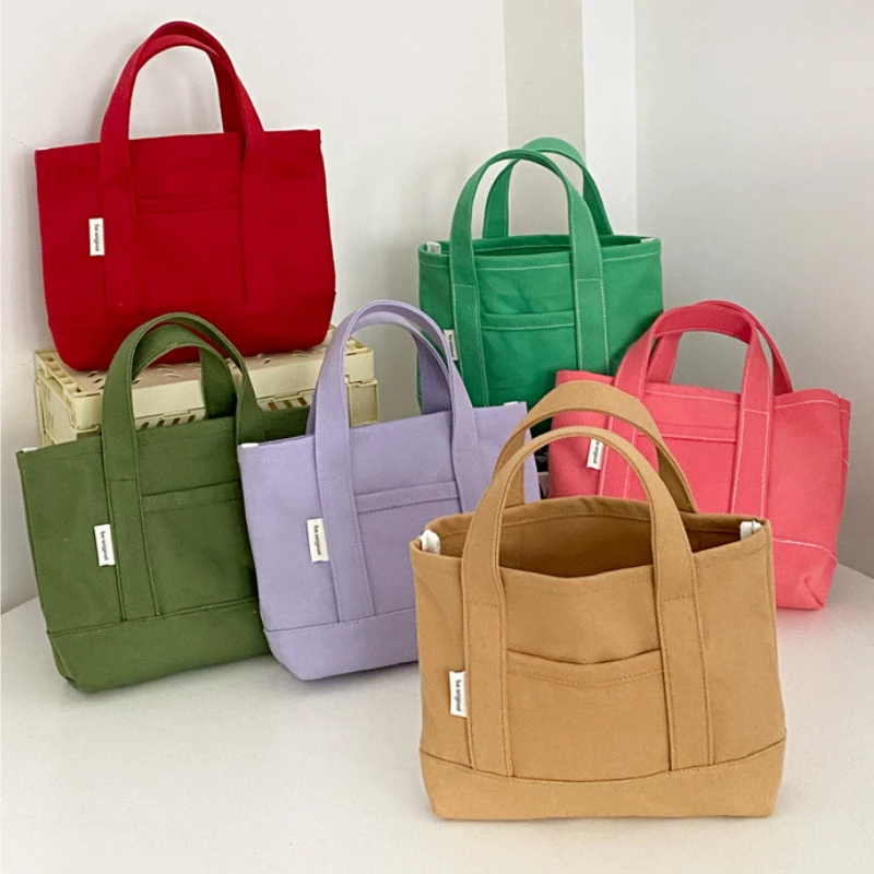 

Small Cotton Canvas Handbag Casual Tote Female Eco Crossbody Bag Cute Messenger Bags 2023 Women Shoulder Bag
