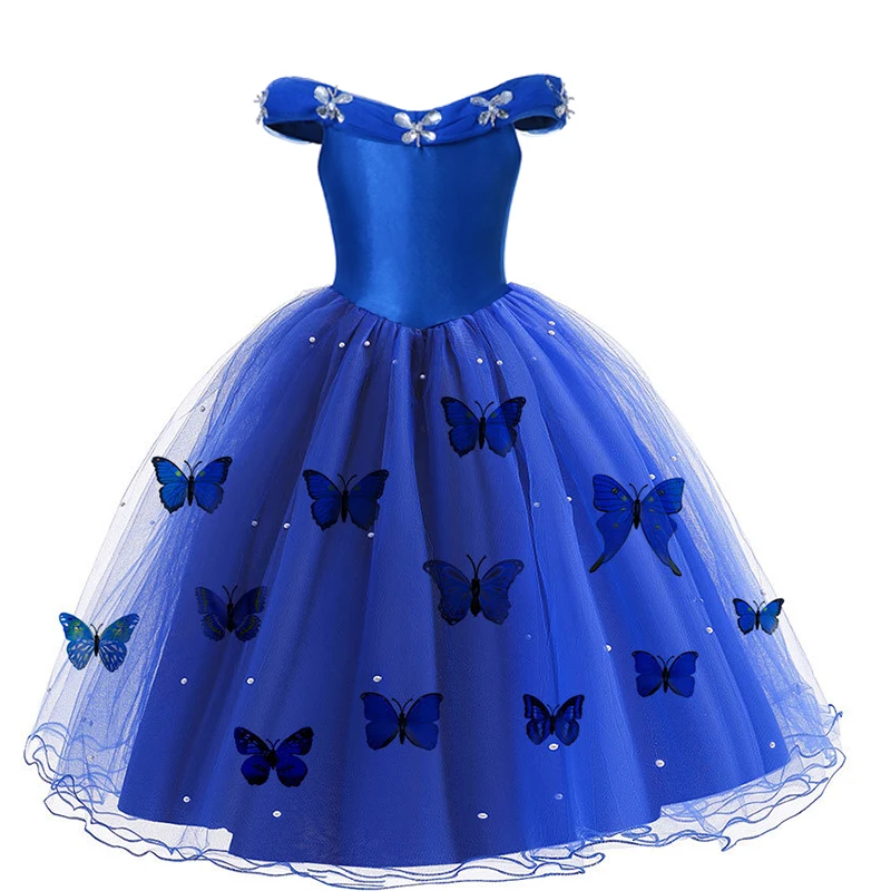 Vestido Disney Cinderela princesa feminino, roupas infantis, Butterfley,  fantasia infantil, roupas de festa de Halloween, 2-10t - AliExpress