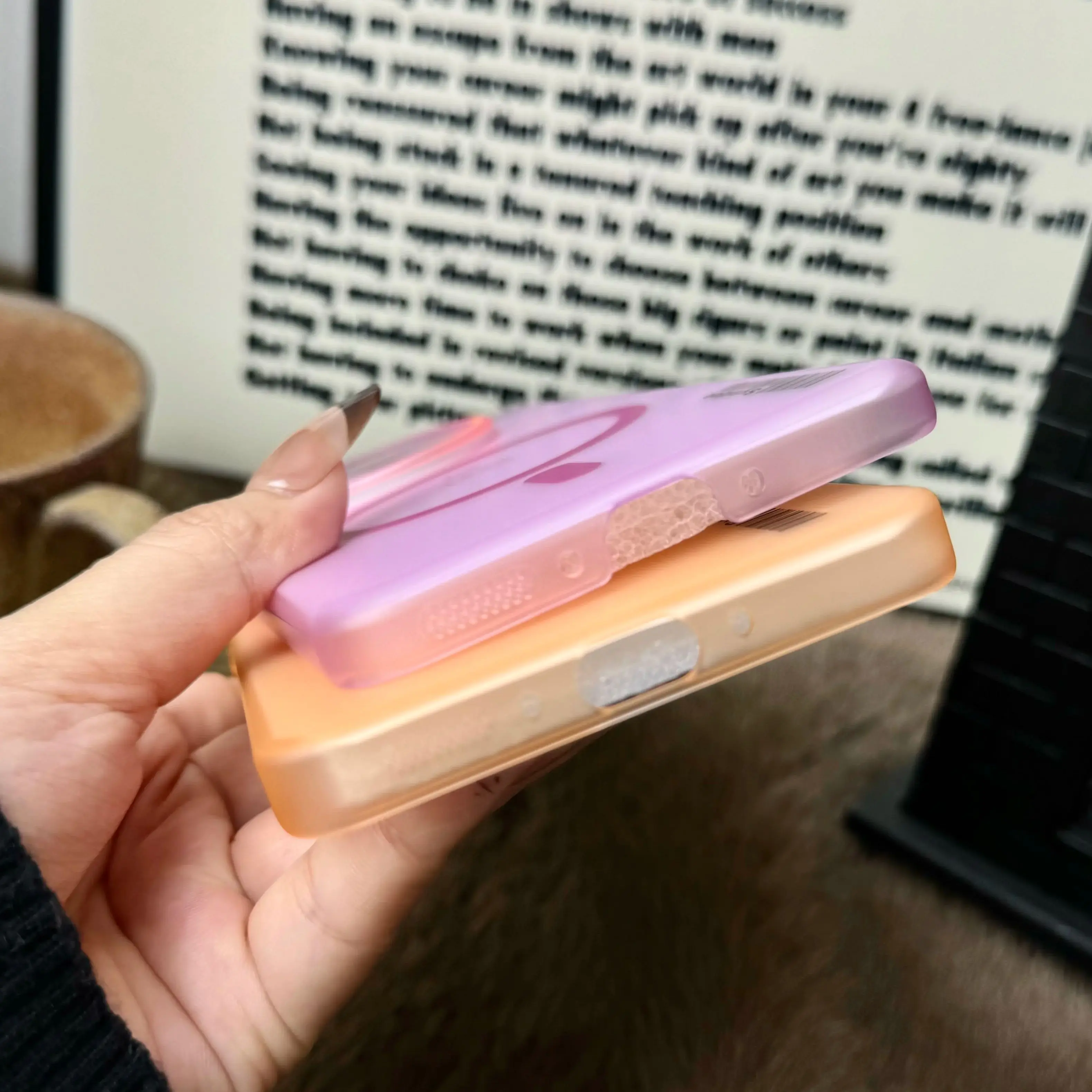 Magnetic Ultra-Thin Matte Candy Case - Translucent Hard Anti-Drop Cover