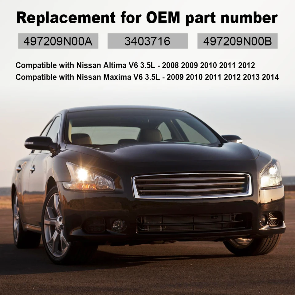 Power Steering Pressure Hose For Nissan Altima & Maxima 3.5L V6 2008-2014 – Replacement For 497209N00A, 3403716