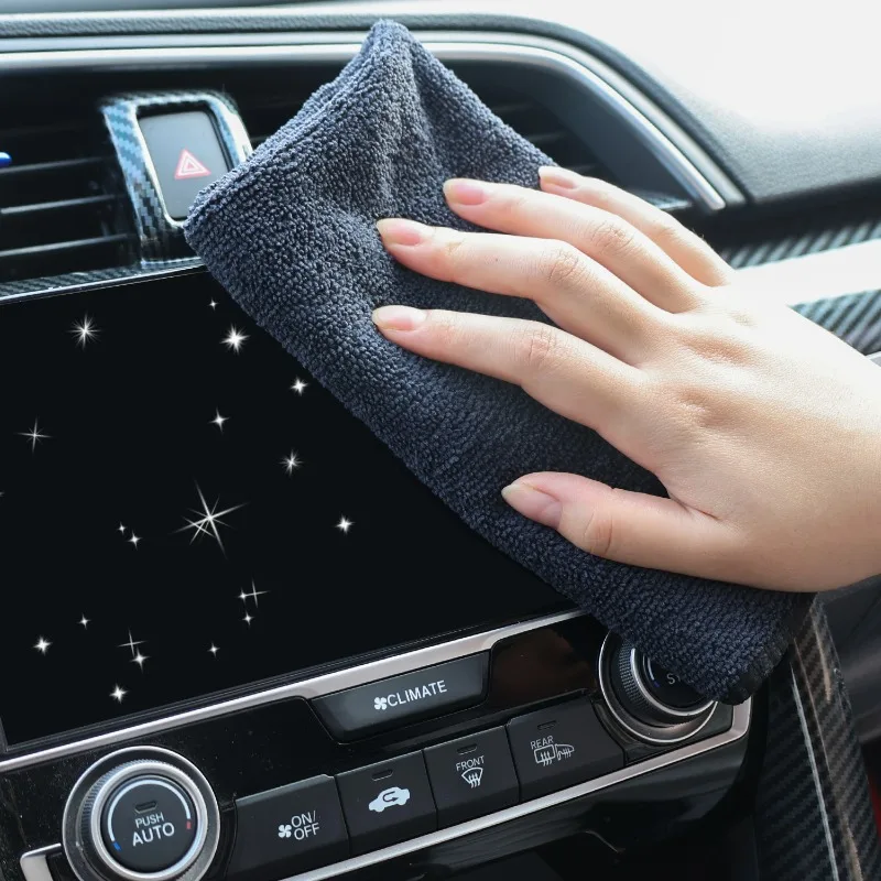 20/1pcs Thicken Microfiber Car Cleaning Towels Soft Quick Drying Windows Mirrors Wiping Rags Home Double Layer Clean Cloths