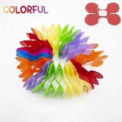 Vibrant Multicolor Four Leaf Clover Paper Garlands for Celebrations and DIY Crafts (Colorful)