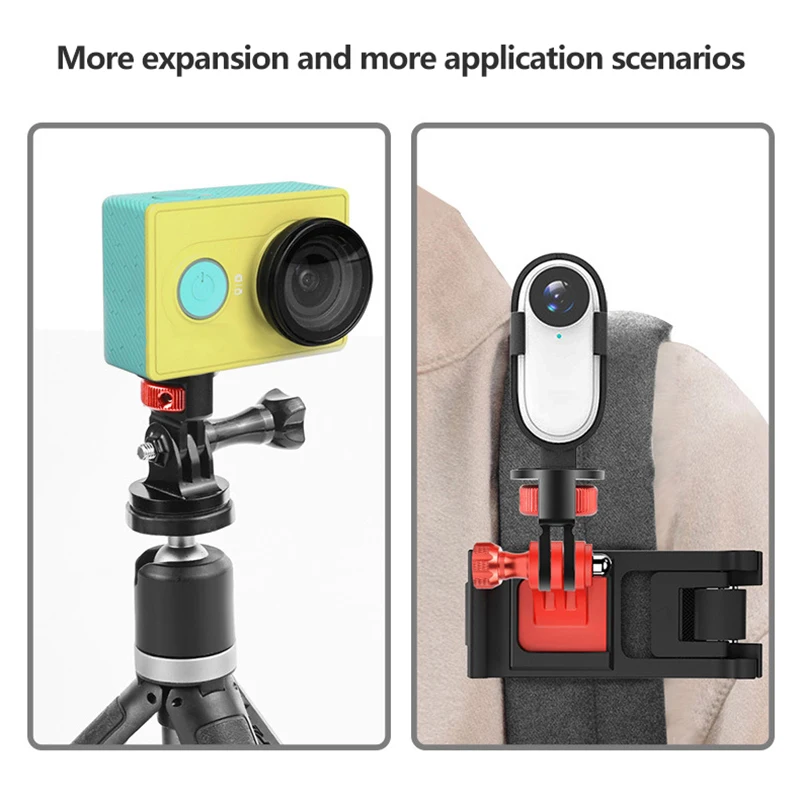 고품질 알루미늄 카메라 미니 삼각대 어댑터 마운트 CNC 변환 어댑터, GoPro Hero 10 9 Insta360 및 기타 표준 1/4 Acc