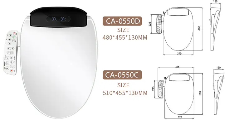 National Customization Bidet Toilet Seat Automatic Open and Close Children Function Smart Wc Toilet Seats Bathroom With Remote
