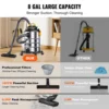 VEVOR Stainless Steel Wet Dry Shop Vacuum Wet  Dry Vac Powerful Suction  Small Shop Vac Perfect for Carpet Debris  Pet  Hair 2