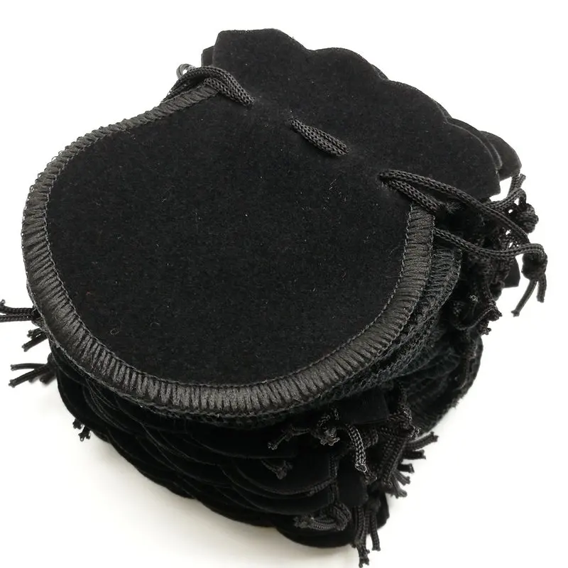 Free Shipping 100 PCS Mixed Color 70 * 80 MMLovely Thin Wool String Bag Jewelry Christmas Gift Wedding Party