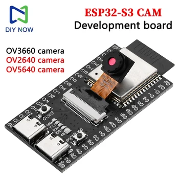 ESP ESP32-S3 CAM WiFi Modulo scheda di sviluppo Bluetooth integrato ESP32-S3 N16R8 Dual TYPE-C OV2640 /OV5640/OV3660 Fotocamera