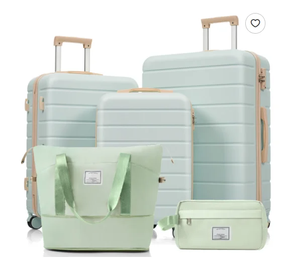 Kofferset, M-L-XL-Set, ABS-Hartschalenkoffer, langlebige Koffersets, Koffer mit Spinnerrädern und Schloss