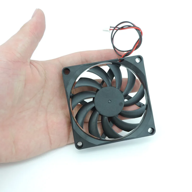 Cooling Fan with Fan Grills 80mm 5V 12V 24V 80mmx80mmx10mm 8010 DC Brushless mini For Computer CUP w28 industrial cooling fan cooling fan gaming cooling fan