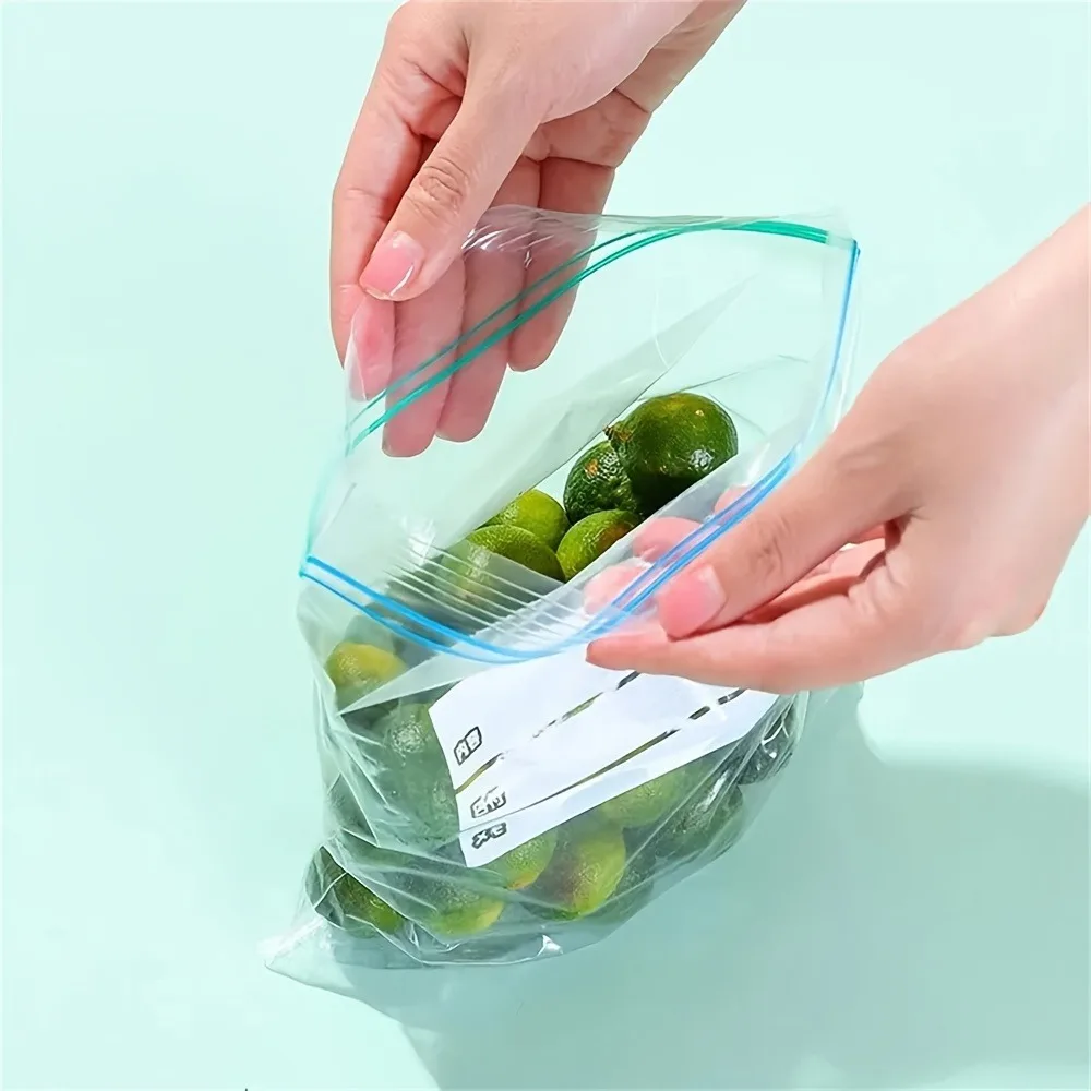 1pc Sealed Bag Storage Bag Refrigerator Food Special Preservation Food Sealed Storage Self Sealing Double Seal
