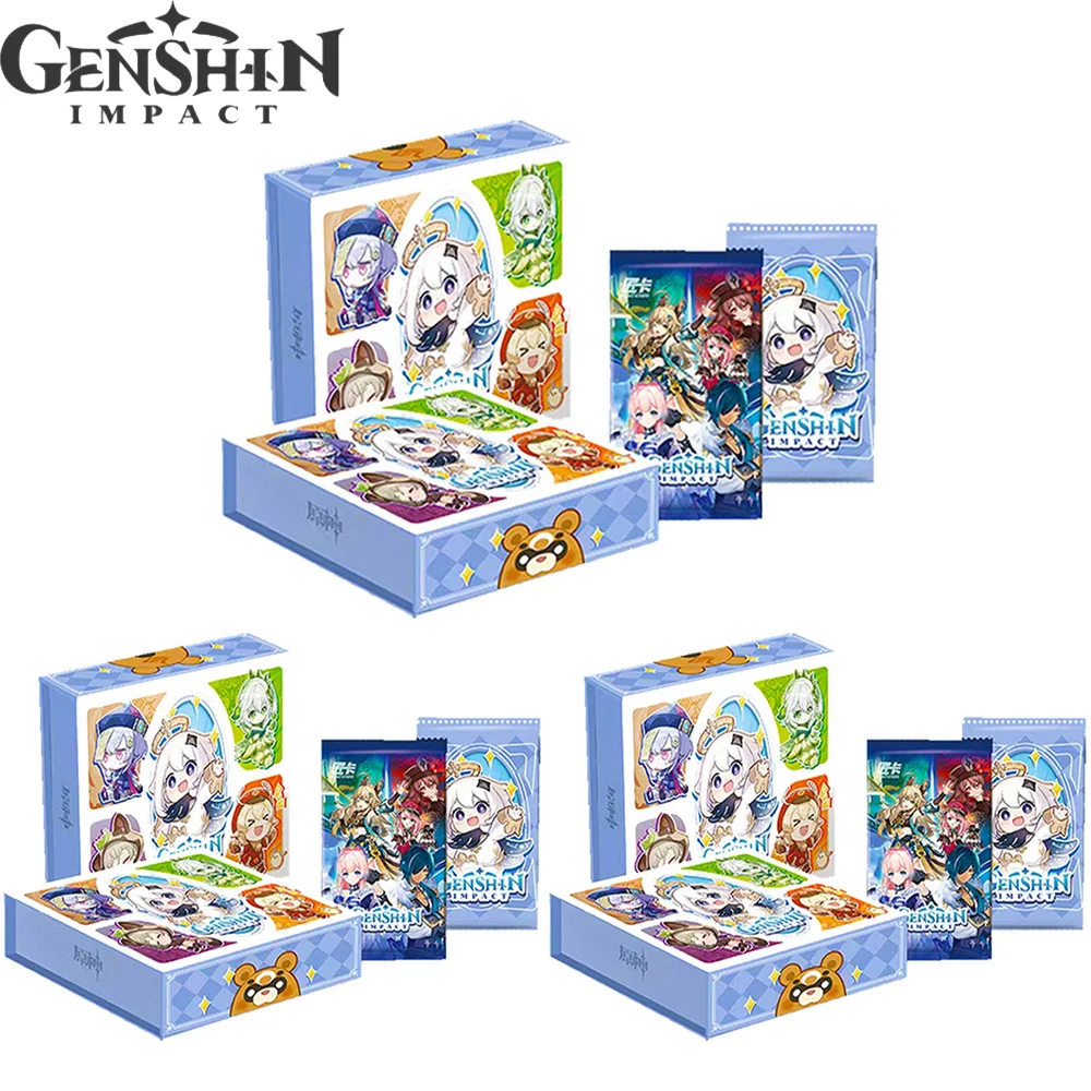 

New Genshin impact Collection PR Cards Booster Box Cartoon Girl Party Swimsuit Tcg Anime Game Child Kids For Birthday Toy Gift