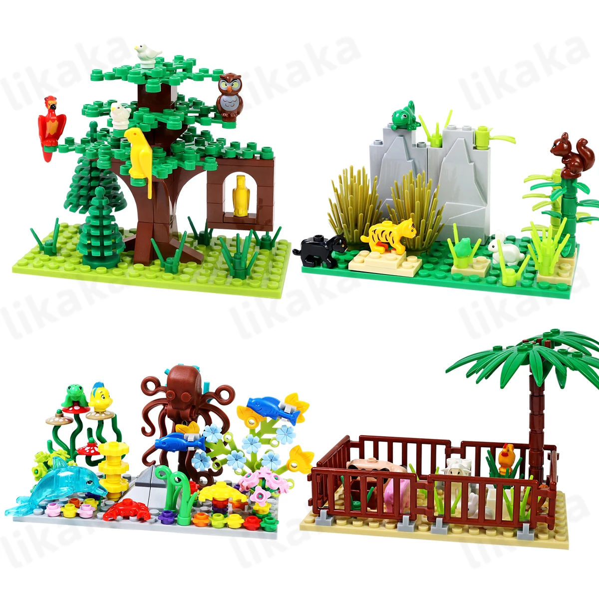 Underwater World Adventure Building Block Set - Creative Animal and Marine Life Toys