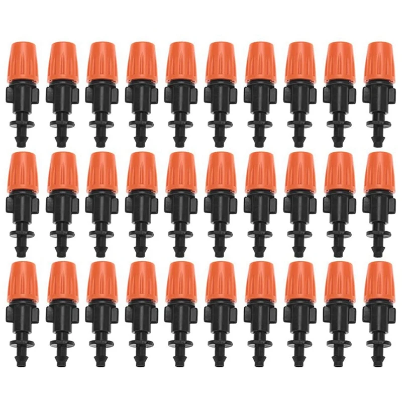 

150 шт., Форсунка для капельного орошения, насадка для распыления воды, регулируемая в 2 режимах: водяной туман и водяная колонна