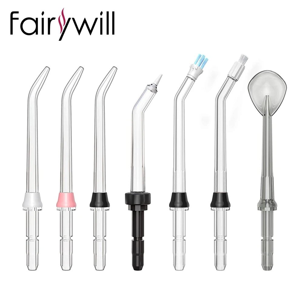 Fairywill Water Flosser Tip Replacement for the 169 Family Water Flosser Jet Tips Nozzles Eco-Friendly Durable ABS Material