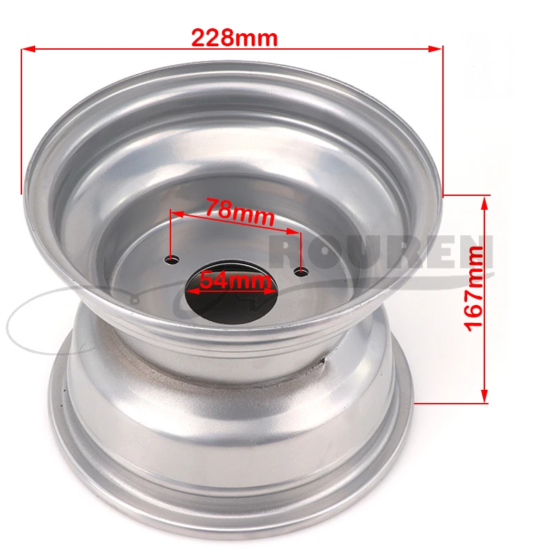 8 Inch 3 Hole Wheel Hub Atv Accessories 19x7-8 Tire 18x9.50-8 For Beach Motorcycle 125cc 110cc 150cc Parts