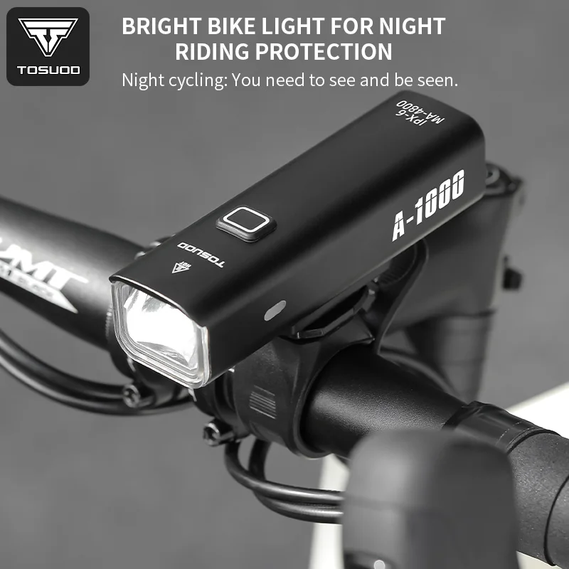 TOSUOD RH-0005 Bicycle Headlight 1500LM Type-C Handlebar Light