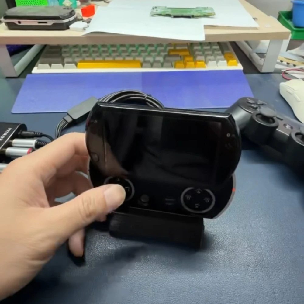 PSP Go 비디오 도킹 스테이션용 3D 프린팅, 컴포넌트 케이블 비디오 출력, Type-C 충전, 분리형 케이블 디자인