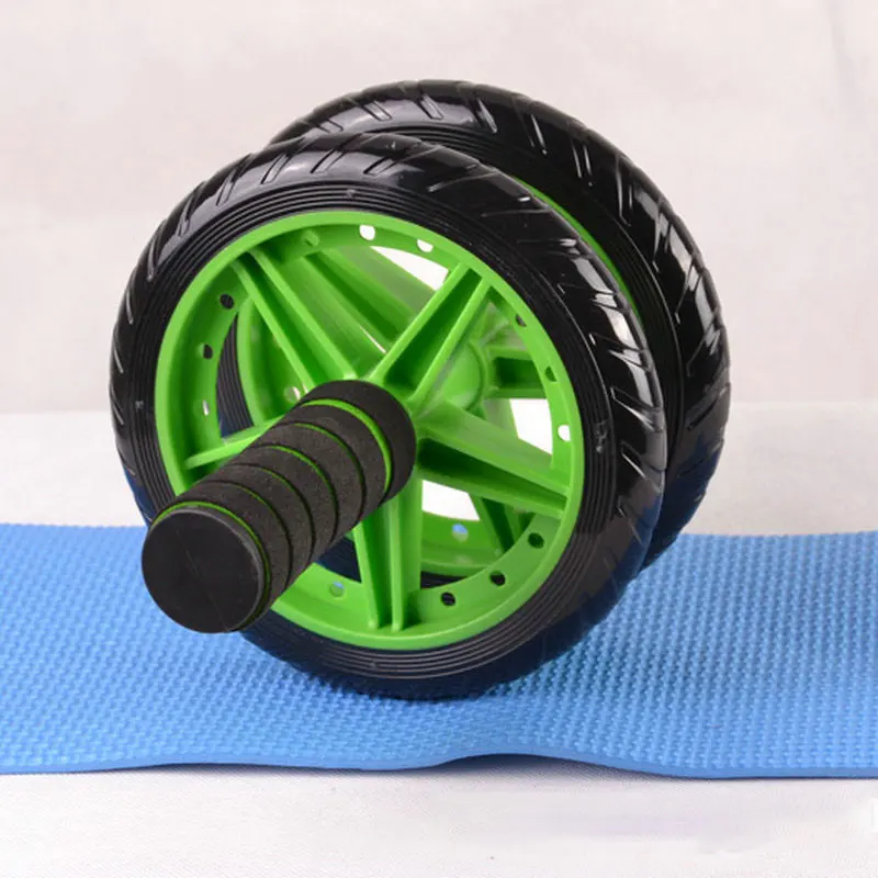 1 PC Abdominal Roller Home Fitness Equipment Abdominal Wheel Manual Double Wheel abdominal wheel abdominal fitness instrument abdominal workout aids
