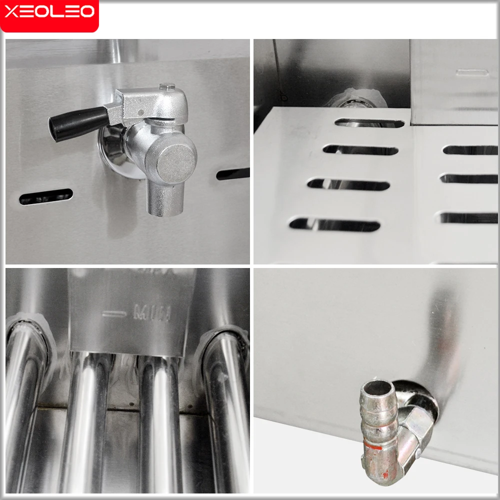 XEOLEO 18L Gas Commercial Oil Fryer Single Tank Large-capacity Fried Machine Chicken Wings Fast-Heating Snack Deep Fryer 3
