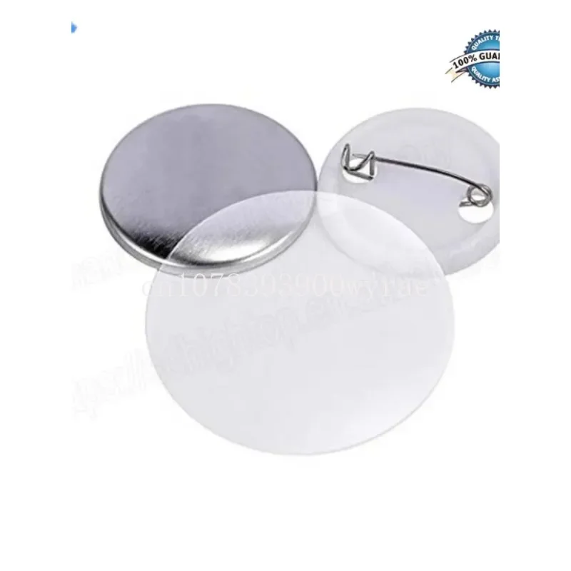 

100Pcs/set Plastic Blank Badge Pin Button Parts Supplies for Clothes Badge Button DIY Crafts Materials 25/32/37/44/50/56/58/75MM