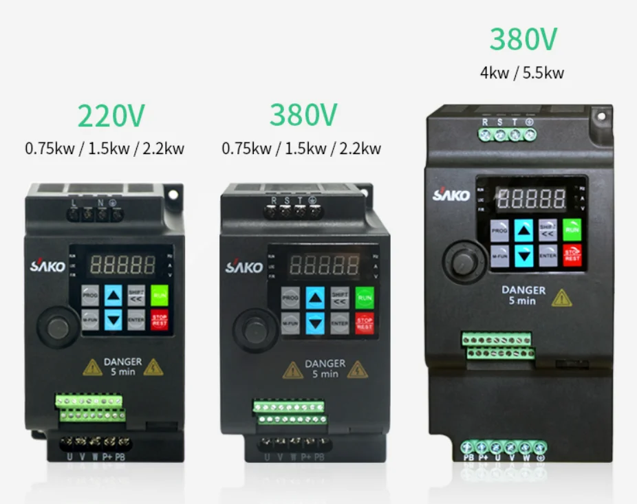 SKI780 Mini VFD Variable Frequency Converter Inverter 220V/380V 0.75/1.5/2.2KW 