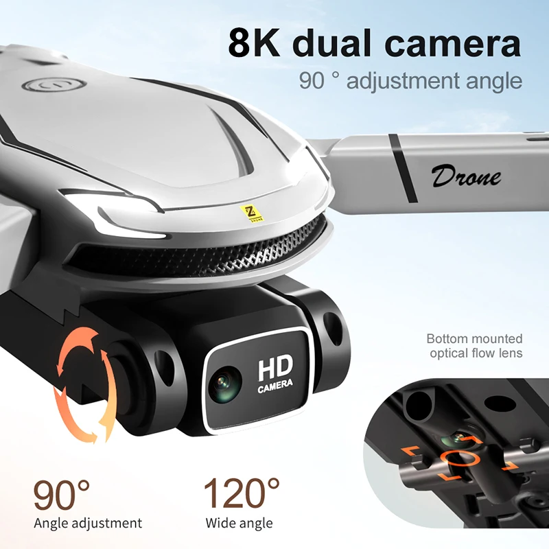 Description Picture 2 of itemIconic Brand V88 Drone 8K Professional HD Dual Camera 5G GPS Obstacle Avoidance Photography Optical Flow Foldable Toy UAV