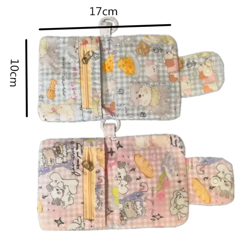 New Cartoon Coin Purse Multifunctional Cotton Fabric Wallets Large Capacity Mini Storage Bag 3
