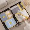 7Pcs/Set Nylon Travel Organizer Storage Bags Large Capacity Foldable Suitcase Packing Cubes Waterproof Washable 1