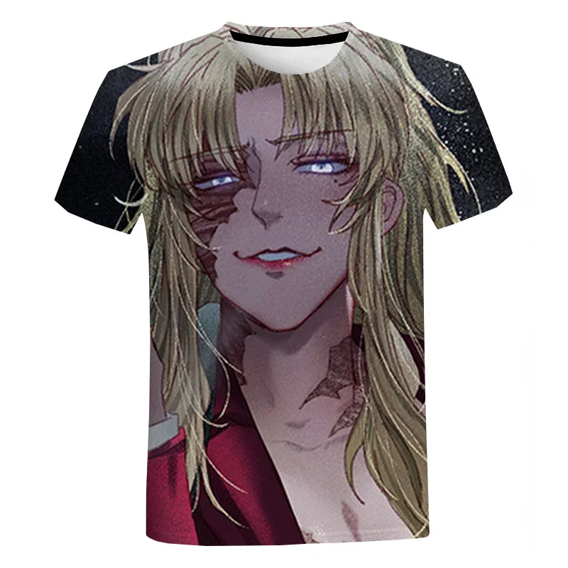

Black Lagoon Summer Japanese Anime Shirt Men's Clothing 3D Print Women's Casual Tight T-shirt Hip Hop Fashion Tee Halloween