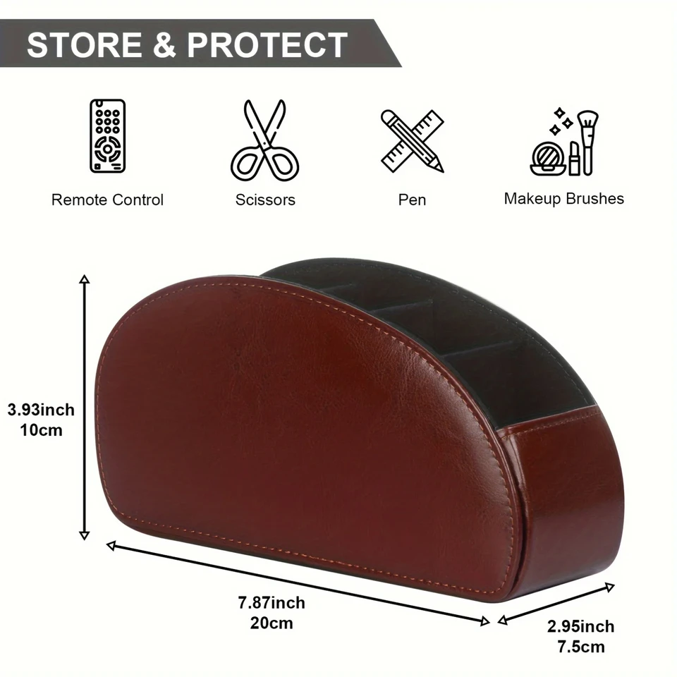 Holder With 5 Compartments Remote Control Box For Desktop Storage Media Player Heater Controllers_voghion.com