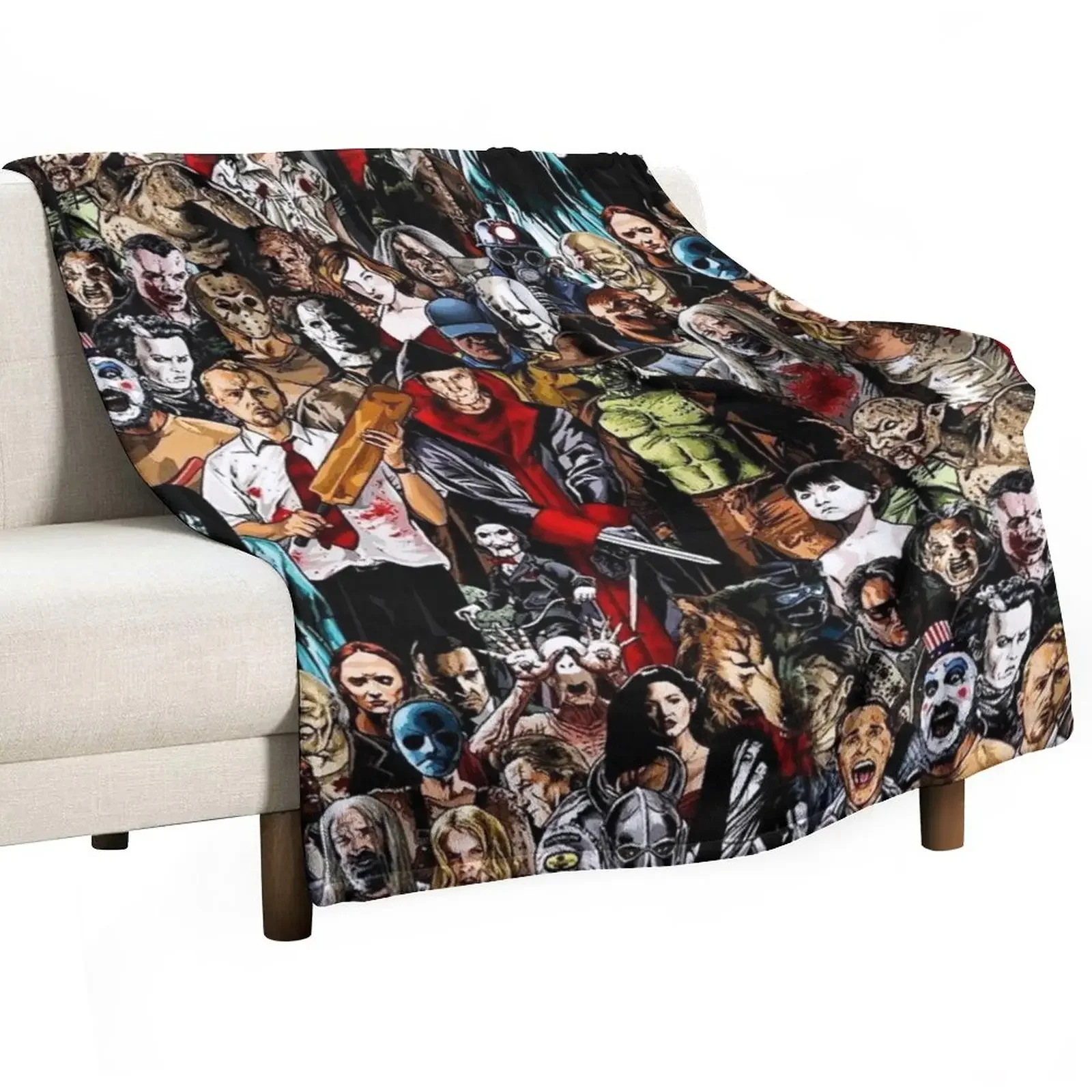 

Horror Collection Throw Blanket Custom funny gift Flannels Blankets