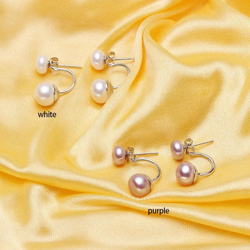 새로운 패션 보석 더블 진주 earings brincos 캔디 컬러 여성 pendientes 유행 스터드 귀걸이 뜨거운 귀걸이