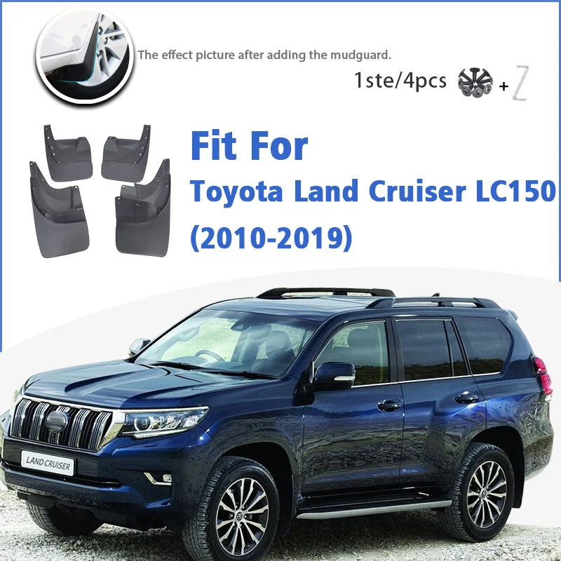 

Mudguards For Toyota Land Cruiser Prado LC150 FJ150 150 2010-2019 Front Rear 4pcs Splash Guard Fender Mud Flap Car Accessories
