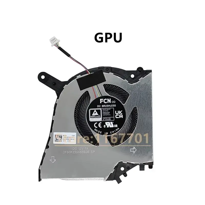New Laptop CPU/GPU Cooler Fan For Asus Studiobook Pro 16 OLED H5600 W5600 H7600 W7600 DFSCK22D05883B-FPGD DFSCM22716392B-FPGC