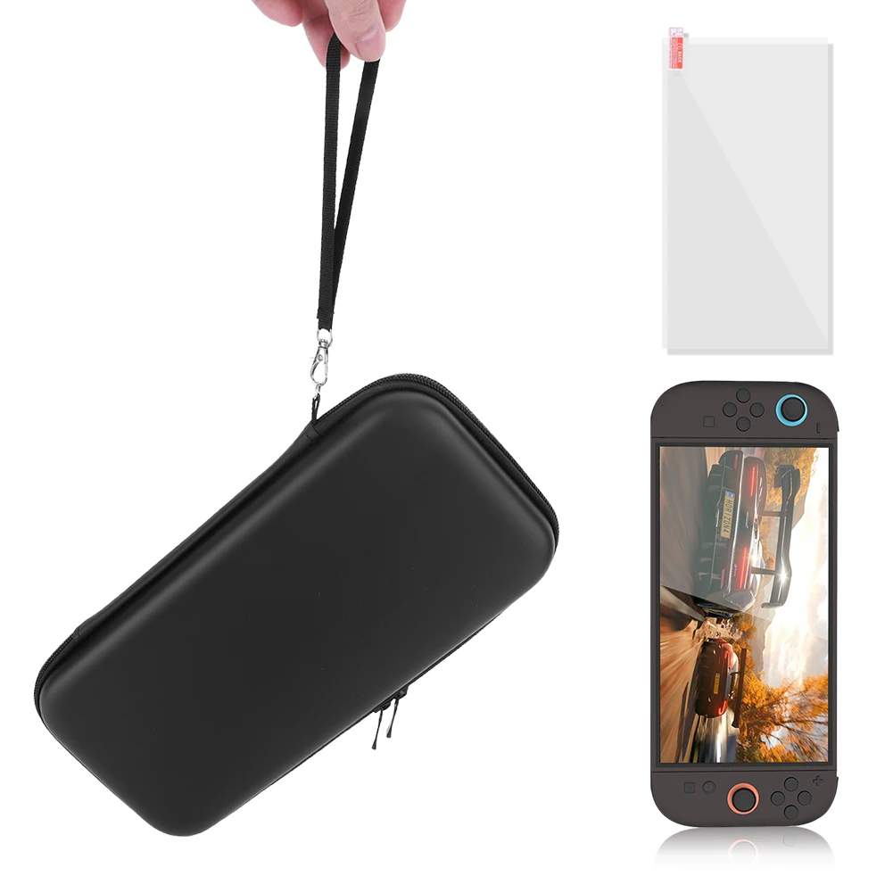 【Top Selling Item】 For Nintendo Switch 2 PU Carrying Case & Screen Protector Portable Protective Case for Charging Cable Storage Bag Box Shockproof.