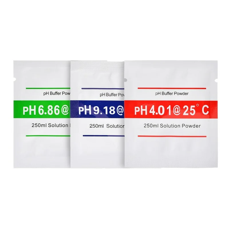 15pcs PH Calibration Powder ONLY 4.01 6.86 9.18 PH Buffer Powder Measure Calibration Solution For Test Meter 3