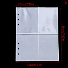  10pcs Game Cards Book Sleeve Holder Binders Albums Standard Transparent Plastic Photo Album Binder Refill Sleeves 