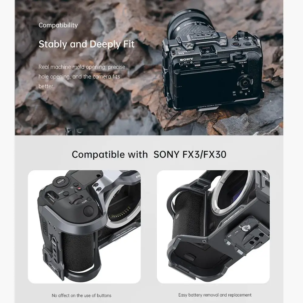 C00B2823B F22&F38&F50 Quick Release Cage V3 (FOR SONY FX3/FX30)