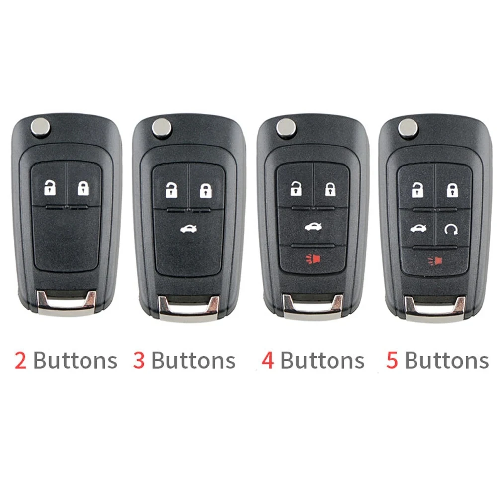 

2/3 /4/5 кнопочный раскладной складной чехол для автомобильного ключа-брелока, оболочка для Chevrolet / Opel / Zafira / Vauxhall Astra Insignia