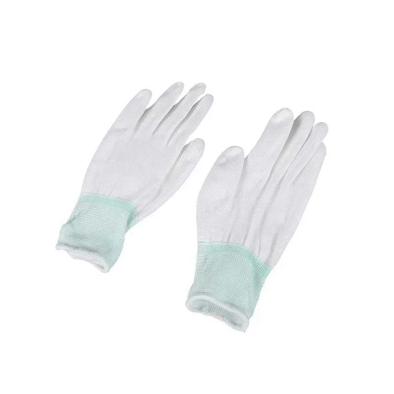 Anti Static ESD Safe Universal White Gardening Gloves Electronic Working Antiskid for Jewelry Finger Protective 5