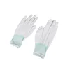 Anti Static ESD Safe Universal White Gardening Gloves Electronic Working Antiskid for Jewelry Finger Protective 5