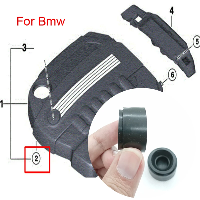 

For Bmw 4 Series F32 F33 F36 5 Series E60 E61 F07 F10 F11 G30 G31Engine Cover Trim Rubber Mount Grommet Bush 11147799108