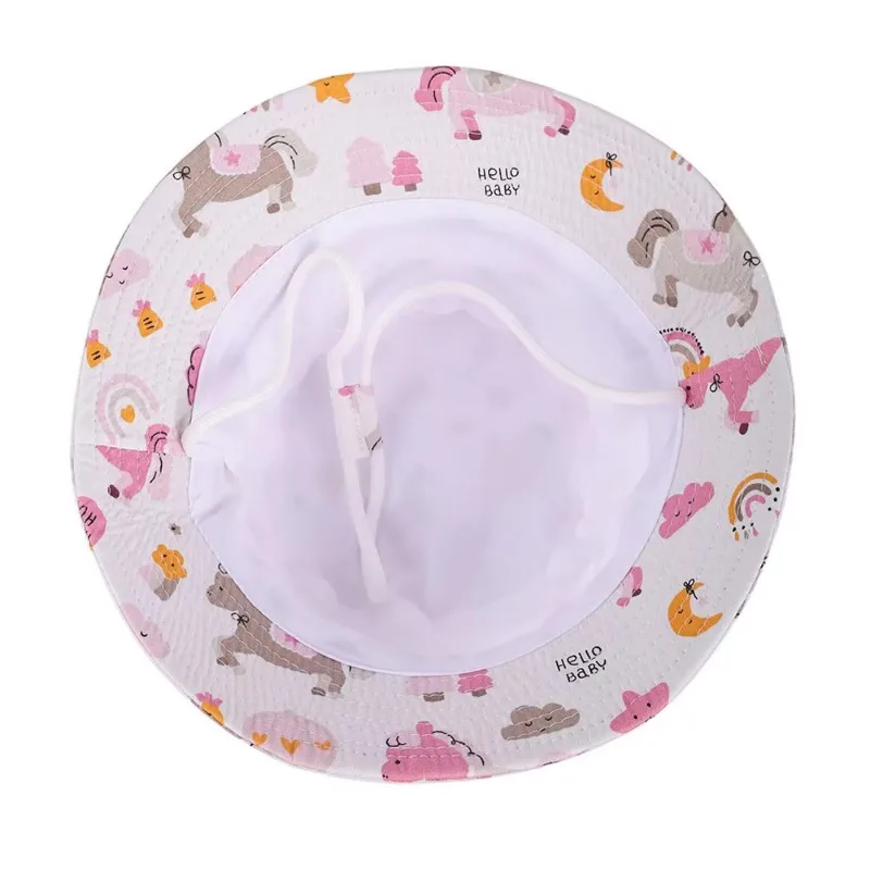 Bucket Hats Sun Hats Children Panama Summer Baby Girls Boys Beach Sun Cap Cartoon Autumn Outdoor Fisherman's Cap